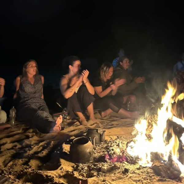 White Desert camping Egypt