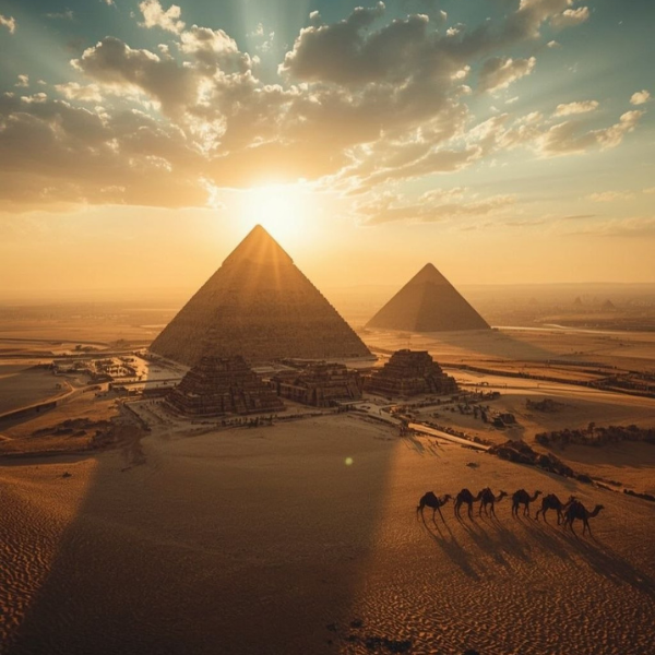 Pyramids Giza Plateau Egypt
