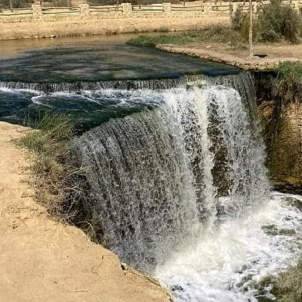 Wadi El Rayan waterfall Fayoum Egypt