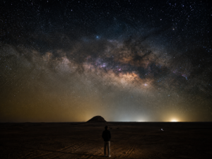 Milky Way over desert solitude