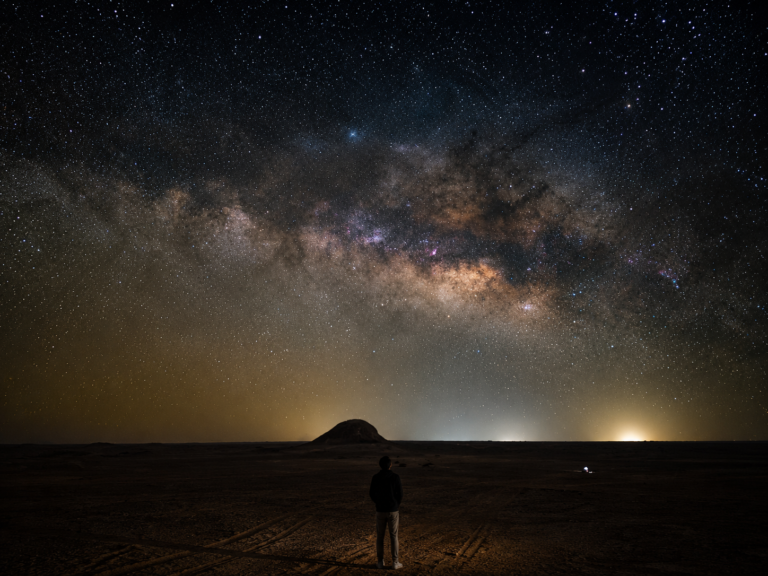 Milky Way over desert solitude