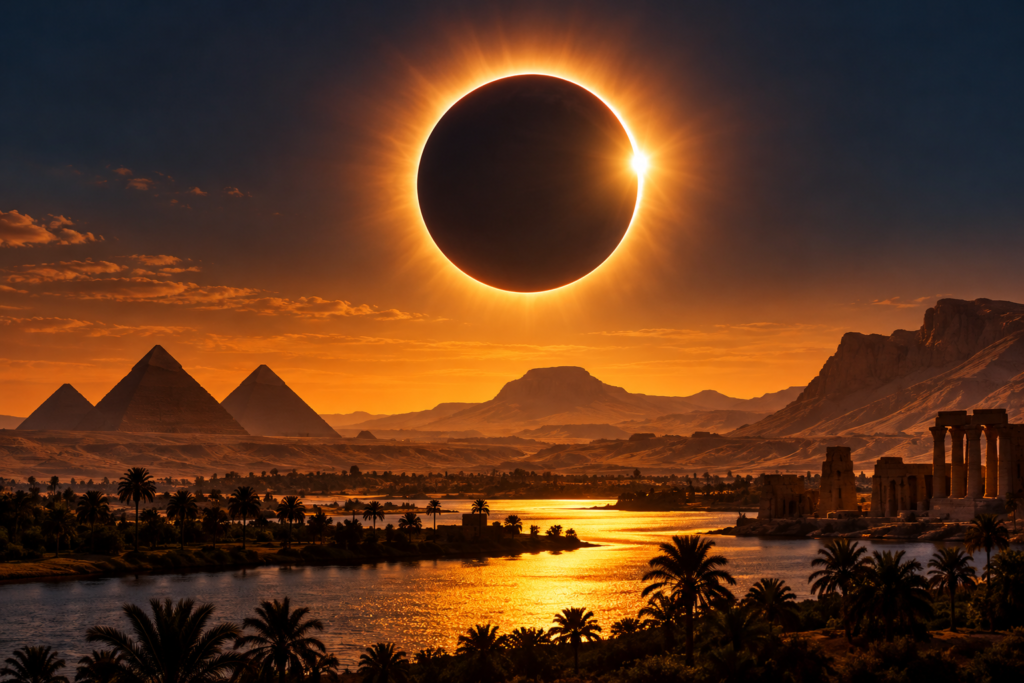Egypt Eclipse 2027 Times: Cairo, Bahariya, Siwa & Luxor